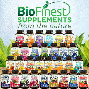 Biofinest Supplement - Men Women Multi Vitamin A B C D E K Omega 3 Fish Krill Cod Liver Oil Magnesium Calcium Biotin CoQ10 Garcinia Cambogia Green Coffee Bean Maca Tongkat Ali Melatonin Royal Jelly Propolis Collagen Ginkgo Turmeric Glucosamine ACV