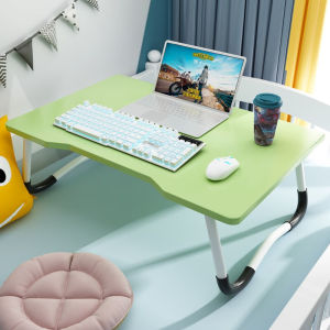 Daisk Laptop Bed Computer Desk Foldable Desk Student Dormitory Writing Small Table Board Bedroom Lazy Large Size Small Table Artifact for a Lazy Household