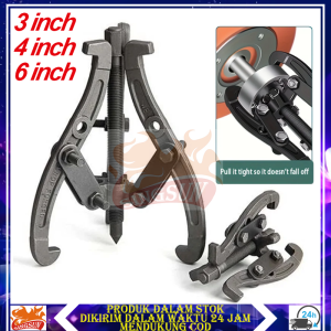 Treker 3 Kaki 3\\\" 4\\\" 6\\\" Inch Gear Puller 3 Jaw Tracker Alat Pencabut Bearing Laher 3 Arm Kunci Treker CVT Treker Bearing Treker Magnet