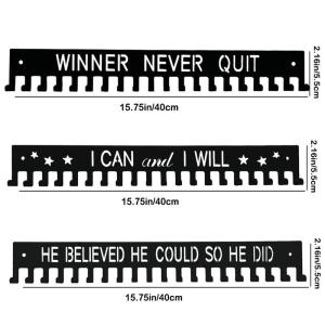 GG Medal Display Rack Metal Medal Hanger Holder Organizer Wall Mounted Large Capacity Award Holder For Race Soccer Karate