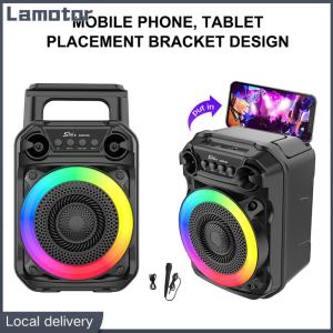 [Vktech]BT Speaker Stereo Sound Wireless Speaker with Microphone Karaoke Speaker Suitable for Home Theater Outdoor Dance Party