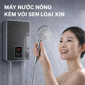 Máy Nước Nóng Trực Tiếp Cao Cấp Cho Phòng Tắm – LCD Cảm Ứng Chống Giật An Toàn Dễ Lắp Đặt