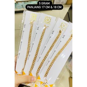 Gelang emas asli kadar 70 16k branded CD sisik naga jam rantai tangan arloji