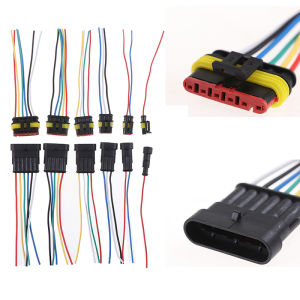 baoda 1 2 3 4 5 6Pin หญิงชายสายไฟฟ้ากันน้ำปลั๊กรถยนต์