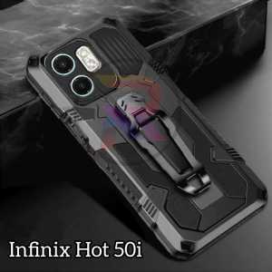 Casing Hp Untuk Inifnix Hot 50i New Case Armor Belt Clip Terbaru Bisa Kick Standing