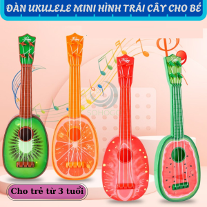 Đàn Ukulele Trẻ Em Siêu Nhẹ – Thiết Kế Trái Cây Ngộ Nghĩnh -Đồ Chơi Âm Nhạc Cho Bé – Đàn Trái Cây 4 Dây -Đàn Guitar Mini Hình Trái Cây – Dành Cho Bé Từ 3 Tuổi