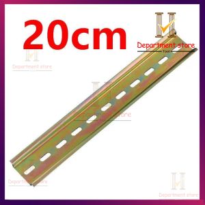 【Ready Stock】 1PCS- 20/50cm long grooved metal DIN fixed rail general circuit breaker rail relay rail DIN mounting rail