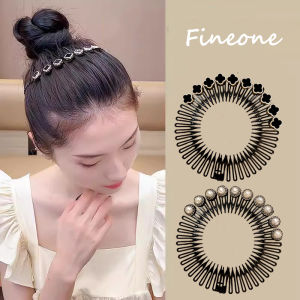New Vintage Pearl Flower Hair Comb Clip Fashion Elastic Hair Band Headband Headwear For Ladies Children Hair Accessories
