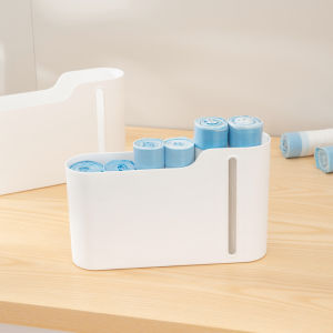 Kitchen Wall-Mounted Garbage Bag Storage Box Large Capacity No-Punching Required Organizer Box