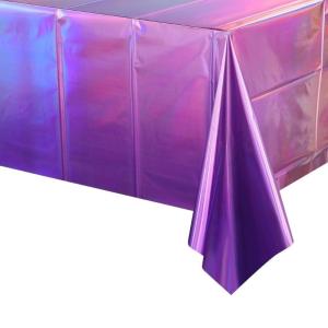 ทำความสะอาดง่ายน้ำหนักเบากันน้ำผ้าปูโต๊ะพลาสติกสำหรับงานปาร์ตี้ตามธีมชุดไฟตกแต่งในวันหยุดและพิเศษ