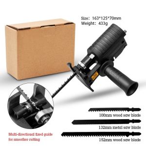 Portable Reciprocating Saw Adapter Electric Drill Modified Electric Chainaw Power Tool Wood Cutter