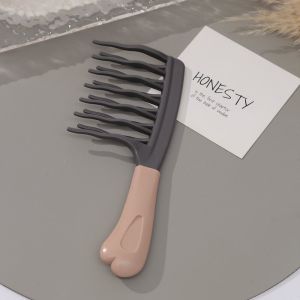 Double Row Wavy Curling Comb Wide-Tooth Curly Hair Comb Perfect for Wavy or Permed Hair