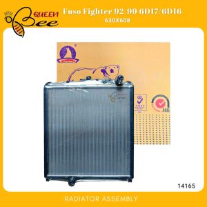 QUEENBEE 14165 Fuso Fighter 6D17 6D16 1992-1999 Radiator Assembly M/T PA630x608x48mm 3ROWS MC433497/MC44350/ME294378/ME298716/ME298718 (Polar)