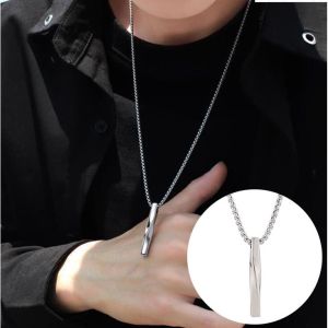 [Bayar di Tempat] Kalung Pria Model Balok Original Viral
