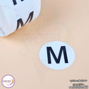 สติ๊กเกอร์ขนาดไซท์ (Size Sticker) สติ๊กเกอร์สำเร็จรูป ติดเสื้อผ้า ฉลากสินค้า 500 ดวง/ม้วน