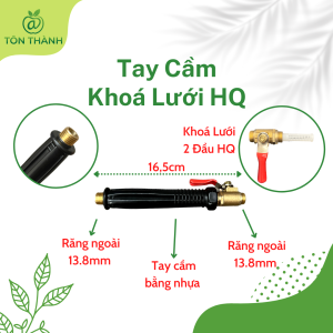 TAY CẦM HÀN QUỐC TAY CẦM VAN KHOÁ LƯỚI BÌNH XỊT 2 ĐẦU RĂNG THAU CHO BÌNH XỊT GẠT TAY