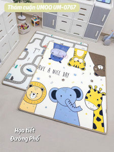 Thảm xốp XPE phủ silicone cao cấp Umoo an toàn cho bé dày 1.5 CM - YoYoBaby