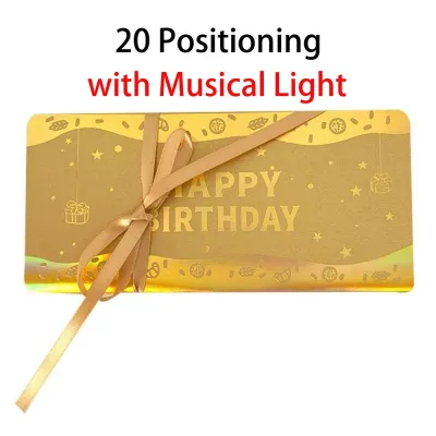 【COD&Fast Delivery】Foldable Birthday Red Envelope Greeting Card Birthday Red Envelope 3D Musical Light Greeting Card Multiple Card Slots Red Envelope Greeting Card
