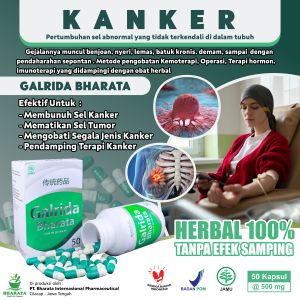 Galrida Bharata - Obat Kanker & Tumor Paling Ampuh - Isi 50 Kapsul - 100% Original