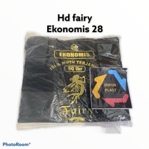 KANTONG PLASTIK/KANTONG KRESEK HD HITAM EKONOMIS FAIRY 28 TERMURAH DAN BERKUALITAS