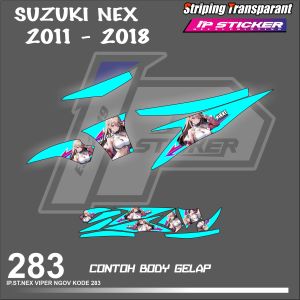 NEX 2011-2018  (COD) STIKER STRIPING MOTOR SUZUKI NEX   HOLOGRAM DAN TRANSPARAN