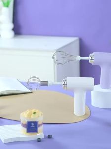 1 chiếc máy trộn thức ăn chạy điện không dây máy đánh trứng 3 tốc độ cầm tay máy trộn kem Làm Bánh Bột nhào dụng cụ nhà bếp