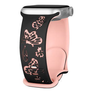 Phụ nữ Smartwatch Series 10 Dây đeo 42mm 46mm 41mm 45mm 44mm 38mm lWatch Ultra 2 49mm Series 9 8 7 6 5 4 3 2 1 Dây đeo silicon hai tông màu dễ thương