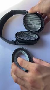 LinJn 1 Pair EarPads For BOSE QC35 QC25 Ear Pads QC15 AE2 SoundTrue BOSE QuietComfort Headphone Pad Replacement Parts