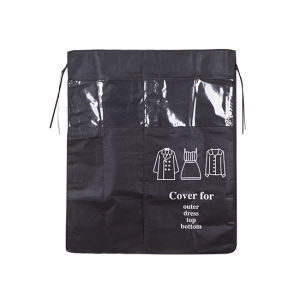ถุงแขวนเสื้อผ้ากันฝุ่น ถุงเก็บเสื้อผ้าน้ำหนักเบาสำหรับตู้เสื้อผ้า ฝาครอบโปร่งแสง