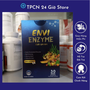 Bột uống Envi Enzyme Hàn Quốc - Giải Pháp Vàng Cho Hệ Tiêu Hóa Khỏe Mạnh ( hộp 30 gói )