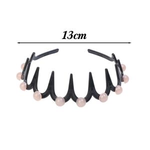 Dài Răng Fluffy Cao sọ Headband Rửa trang điểm khuôn mặt Tự tạo kiểu Phụ Kiện Không-Trượt Sóng Răng bờm tóc Cho Nữ Phụ nữ