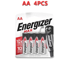 Energizer MAX 1.5V AA/AAA Alkaline battery Pack of 4PCS for Flashlight Camera Clock