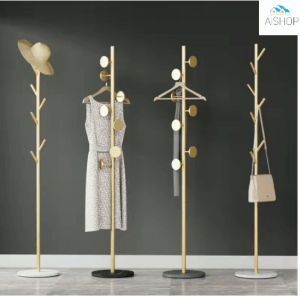 Nordic Marble Coat Hanger Marble Polished Gold Iron Bedroom Clothes Hanger [SG Seller]