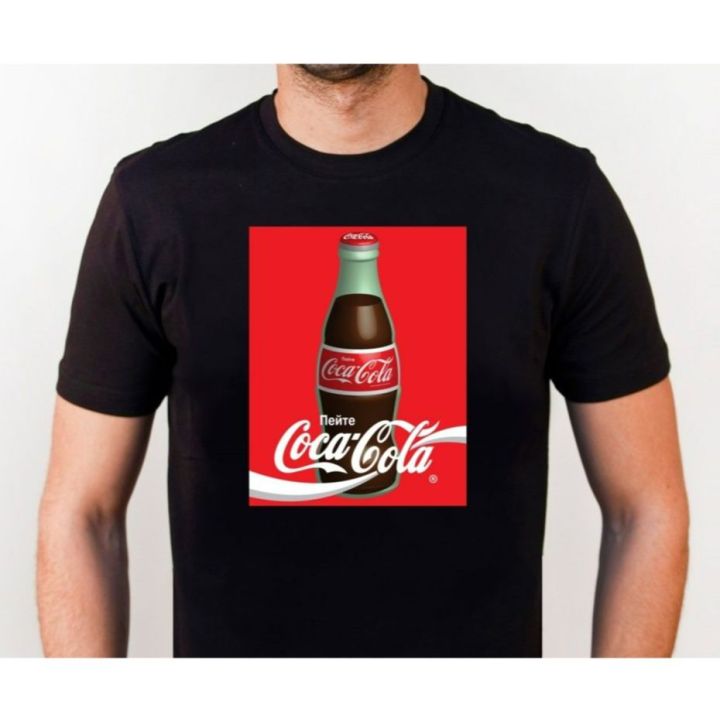 T-Shirt Coca-Cola/Coke Bottle 01 100%Cotton Round Neck/Lengan