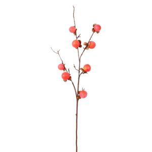 MAOMEI HOUSE 8 Đầu Cành hồng nhân tạo Làm thủ công Thực tế Cây giả Trang trí cây bonsai Thanh lịch Cành Trái Cây Nhân Tạo Trang trí nhà cửa
