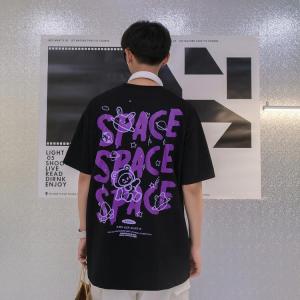 Tsion New item 🍓 เสื้อยืดแฟชั่นสไตล์ เสื้อยืดคอกลมแขนสั้น ผ้านิ่มใส่สบาย เหมาะกับฤดูร้อน สกีนลายสุดน่ารักอักษรอังกฤษ และหมีอวกาศ 👩‍🚀น่ารักน่าใจไม่ไหว