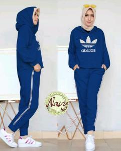 FEMMESHOPA- YX SETELAN WANITA- set trainiing hodiedas