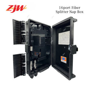 ZJW 16port Fiber Splitter Nap Box FTTH Insert type Fiber Optic Distribution Box For PLC Splitter Box