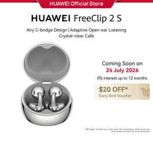 HUAWEI FreeClip 2 S Earphone | Airy C-bridge Design | Adaptive Open-ear Listening | Crystal-clear Calls | Clip-on Earbuds