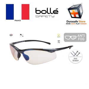 Kính BOLLE 1615504A CONTOUR (Sidewinder) ESP AS Lens chống ánh sáng xanh 57% gọng kim loại đồng phủ bóng (KÈM HỘP)