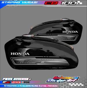 STRIPING VARIASI HONDA CB 100 / STICKER LIST MOTOR HONDA CB 100