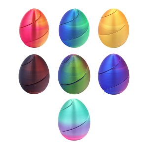 Bright Color 3D Printed Spirals Eggs Toy Sensory Rotating Spinner Toy For Festival Holiday Gifts And Classroom Rewards