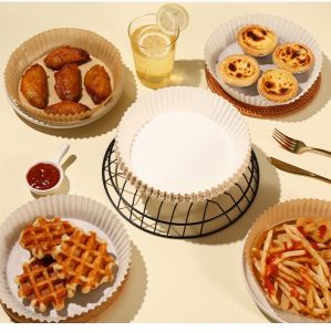 กระดาษไขรองอบ หม้อทอดไร้น้ำมัน แผ่นรองหม้อทอด กระดาษดูดซับน้ำมันทำบาร์บีคิว