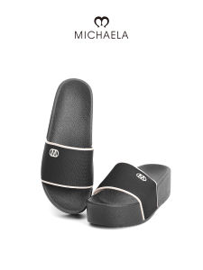 MICHAELA Contrasting Color Chunky Sandals 5CM Minimalist Chic Knitted for Travel Casual SH5522128 CL