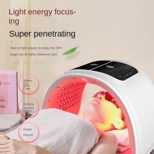 Mặt nạ đèn Led Photon liệu pháp ánh sáng đèn LED-7 màu sắc với gần đèn hồng ngoại LED mặt nạ cho trẻ hóa da spa trên khuôn mặt chăm sóc da cơ thể Beauty Salon thiết bị