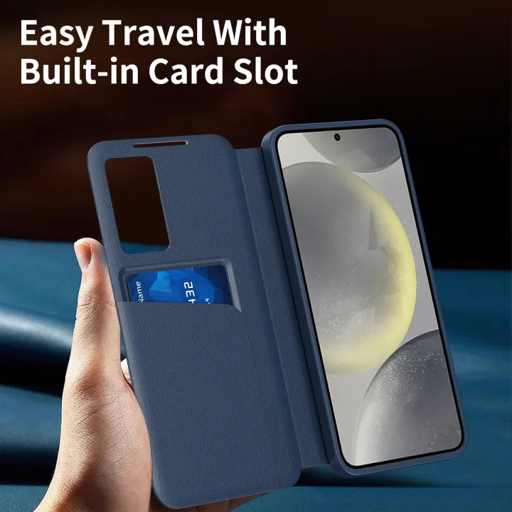 Samsung%20Galaxy%20S25/S25%20Plus/S25%20Ultra/S24%20Plus/S24%20Ultra%20Case,Smart%20Window%20Case%20with%20Card%20Slot%20-%20Image%202