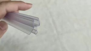 New 1meter or 0.5meter Shower Screen Seal Strip PVC Door Bath Shower Seal Strips for 6~12mm Glass 10mm Gap Glue-free Waterproof Weatherstrip