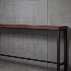 Solid Wood Bar Table Long table High table Simple Table Narrow Table Set With Chair