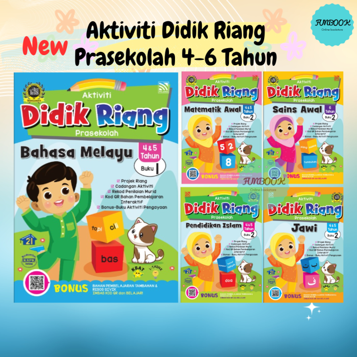 [FUNBOOK] Buku Aktiviti Didik Riang Prasekolah 4-6 Tahun (Pelangi ...