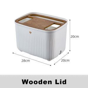 JustLiving 3 Layer Desktop WiFi Router Storage Box Drawer Organizer Shelf with wooden cover Plastic Socket Wire Storage Box Cable Power Plug Wire Storage Rack Household Wire Board Cable Organizer